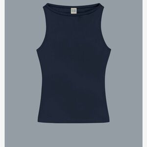 FLORE FLORE Classic Navy High-Neck Tank Top